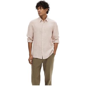 Selected Regkylian Long Sleeve Shirt Beige XL Man