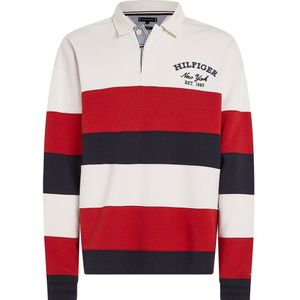 Tommy Hilfiger Prep Rugby Long Sleeve Polo Rood XL Man