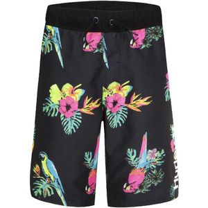 Hurley Parrot Floral Pull On Kids Swimming Shorts Zwart 7 Years Jongen