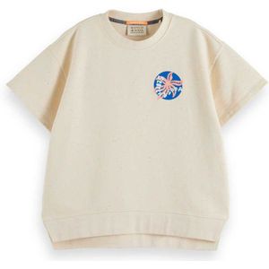 Scotch & Soda Split Hem Graphic Sweatshirt
