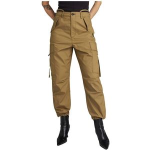 G-star Cropped Drawcord Cargo Pants Bruin 28 Vrouw
