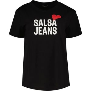 Salsa Jeans Heart Branding T-shirt Met Korte Mouwen