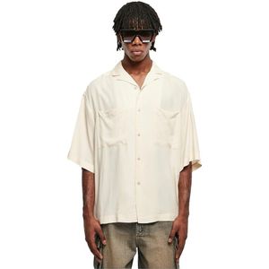 Urban Classics Oversized Resort Short Sleeve Shirt Beige L Man