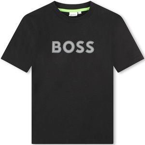 Boss J50771 Short Sleeve T-shirt Zwart 4 Years