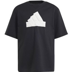 Adidas Future Icons Logo Short Sleeve T-shirt Zwart 15-16 Years Jongen