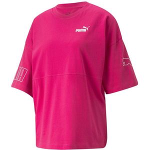 Puma Power Colorblock Short Sleeve T-shirt Roze XS Vrouw