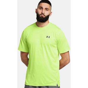 Under Armour - Tech Vent Geotessa - T-shirt - Groen - Korte Mouwen
