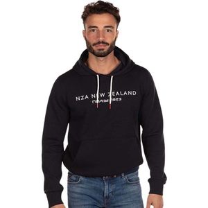 Nza New Zealand Whakapapa Hoodie Zwart 2XL Man
