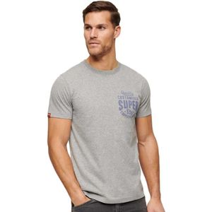 Superdry Copper Label Chest Graphic T-shirt Met Korte Mouwen Grijs M Man