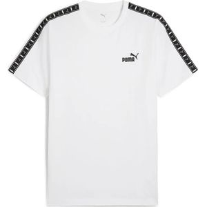 Puma - Ess Tape - T-shirt - Geen Kleur - 75% Katoen, 25% Gerecycled Katoen, Regular Fit