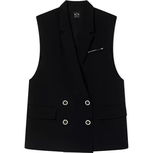 fuinloth Damesvest, Herfst Lichte Bontvest Wester (Zonder Mouwen) Korte Jas Vest Gilet Khaki Large