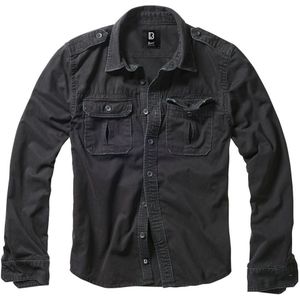 Brandit Vintage Long Sleeve Shirt Zwart 2XL Man