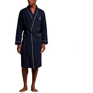 Polo Ralph Lauren - Gebreide Kamerjas - Blauw - Katoenmix - Homewear