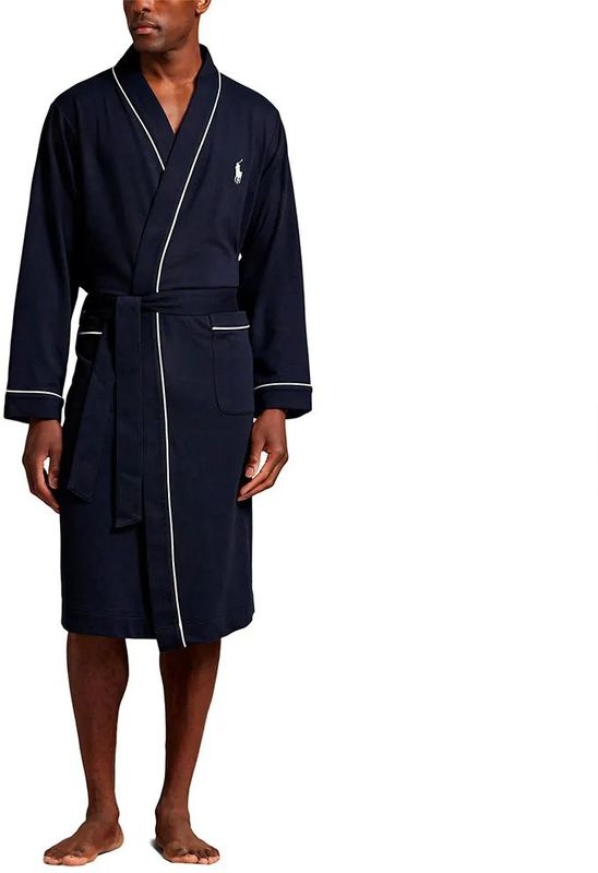 Polo Ralph Lauren - Gebreide Kamerjas - Blauw - Katoenmix - Homewear