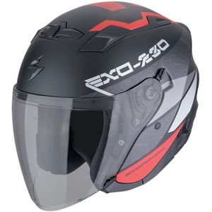 Scorpion - Exo-230 Band - Open Helm - Zwart - Kunststof