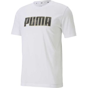 Puma Metallic Nights Graphic Short Sleeve T-shirt Wit M Man