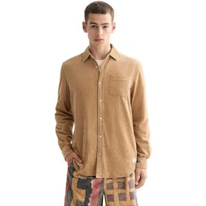 Scotch & Soda - Regular-fit - Corduroy Overhemd - Met Lange Mouwen