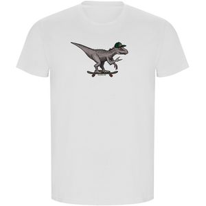 Kruskis Dino Skate Eco Short Sleeve T-shirt Wit S Man