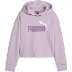 Puma Ess+ 2 Color Logo Length Hoodie Paars 9-10 Years Meisje