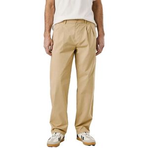 Pepe Jeansvoor mannen. PM211934 Relaxed Geplooide Popeline beige broek (33), Casual, Katoen