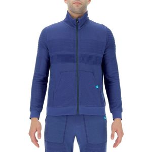 Vest UYN Men Natural Training OW Full Zip L/S Blue Dephts