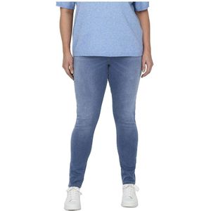 Only Carmakoma Augusta Skinny Fit Bj369 High Waist Jeans Blauw 44 / 32 Vrouw