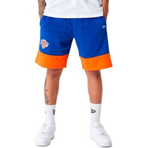 New Era Nba Colour Block New York Knicks Sweat Shorts Oranje XL Man