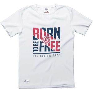 The Indian Face Born To Be Free T-shirt Met Korte Mouwen