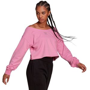 Adidas Originals Slouchy Crew Sweatshirt Roze 42 Vrouw