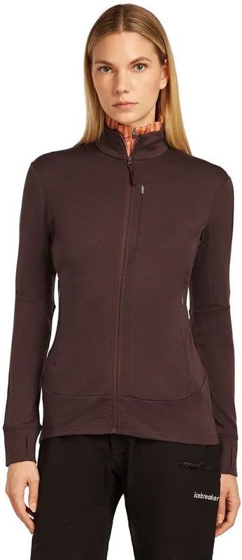 Icebreaker - Merino 260 Quantum - Sweatshirt - Zwart - Met Rits