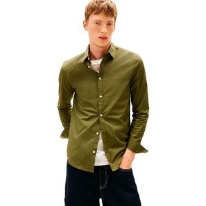 Tommy Jeans Original Stretch Slim Fit Overhemd Met Lange Mouwen