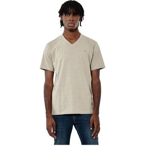 Kaporal Save Short Sleeve V Neck T-shirt Beige L Man