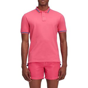 Sundek Brice Cotton Piqué With Tricolour Details Korte Mouw Poloshirt