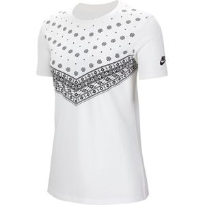 Nike Sportswear Heritage Short Sleeve T-shirt Wit XS Vrouw