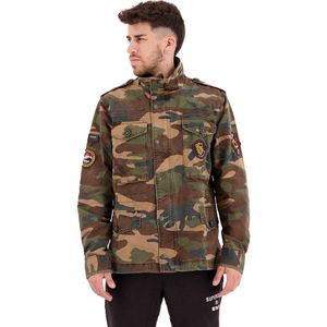 Superdry Patched Field Jacket Groen,Bruin L Man