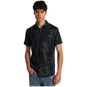 Lois - 145463908 - Overhemd - Marineblauw - Korte Mouwen - Tropische Print