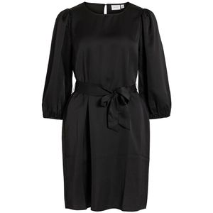 Vila Ellette Long Sleeve Short Dress Zwart 40 Vrouw