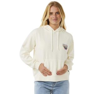 Rip Curl Block Party Relaxed Hoodie Beige L Vrouw