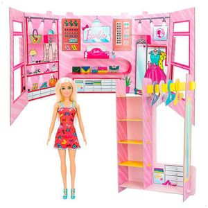 Color Baby Barbie Fashion Boutique With 30x7x4 Cm Doll Roze