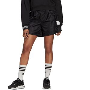 Adidas Originals High-waist Nylon Shorts Zwart 38 Vrouw