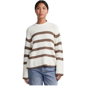 Pieces Sabina O Neck Sweater Beige L Vrouw