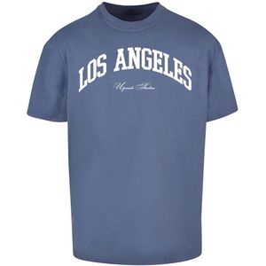 Mister Tee L.a. College Oversize Short Sleeve T-shirt Blauw 2XL Man