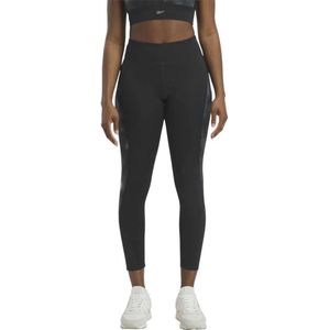 Reebok - Hardloopleggings - Allover Print - Zwart - 91% Gerecycled Polyester