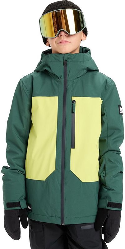 Quiksilver - Ambition 20k - Jas - Groen - Technische Sneeuwjas voor Jongens 8-16