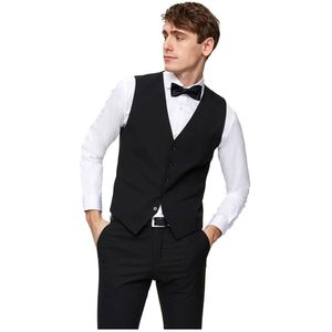 Selected Slim Mylologan Vest Zwart 42 Man