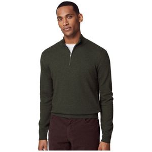Hackett Merino Half Zip Sweater Groen M Man