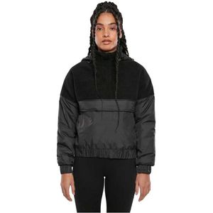 Urban Classics Sherpa Mix Jacket Zwart 4XL Vrouw
