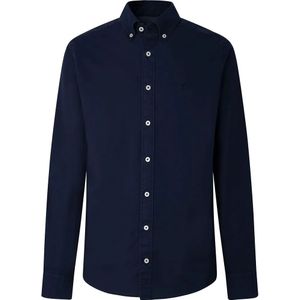 Hackett Garment Dyed Oxford Overhemd Met Lange Mouwen
