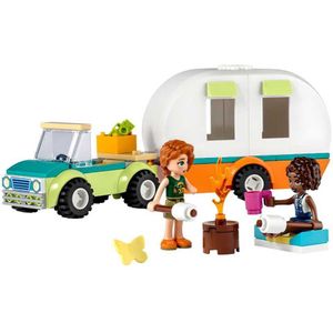 LEGO Friends Kampeervakantie Set met Caravan en Auto en Minipoppetjes- 41726