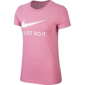 Nike Sportswear Just Do It Slim Short Sleeve T-shirt Roze M Vrouw